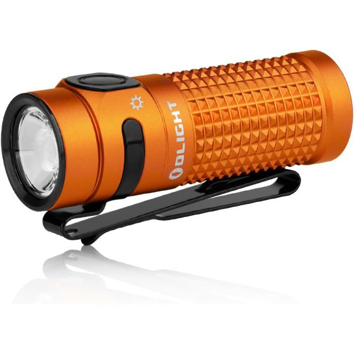 OLIGHT Baton 4 Lampe de Poche LED Rechargeable 1300 Lumens Étanche Orange OLIGHT Baton 4 Lampe de Poche LED Rechargeable 1300 Lumens Étanche Orange