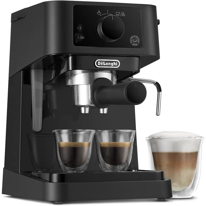 Ec235.Bk Stilosa Advanced Cafetière À Pompe 15 Bars 1100 W 1 L Noir[YC5] - Diane confort