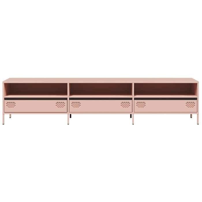 SALE Janvier MODERNE Cabinet TV - MGH - MEUBLE TV/HIFI - Avec rangement - rose 202x39x435 cm acier laminé à froid TT1770