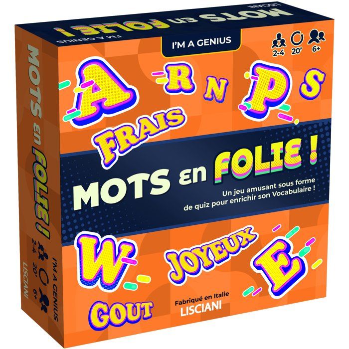 Im Genius Mots en Folie ! Jeu éducatif de vocabulaire LISCIANI Langage Défis adaptés