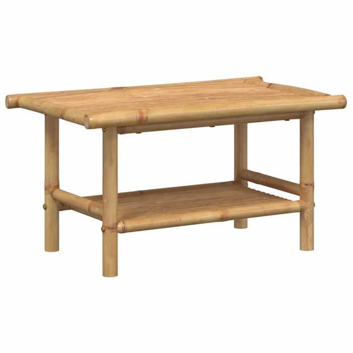 En PromotionTable basse(1 PC) - SHIELD - Support 30 kg - table du canapé - 70x40x35 cm bambou T63151