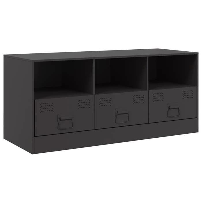 Mode Meuble de salon - vidaxl - Meuble TV/hifi - noir 99x39x44 cm acier - pour maison N1B17614