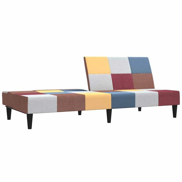 Multicolore SOFA Convertible - Moderne - Canapé-lit - à 2 places - 2 personnes - tissu C750