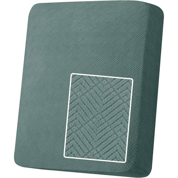 Housse canapé vert haricot grand1pièce extensible antidérapant universelle