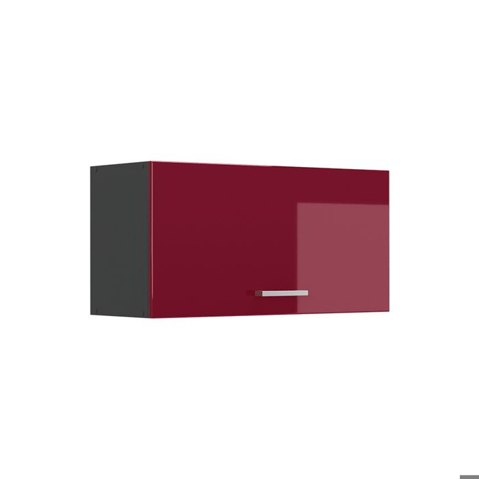 Elément haut de cuisine R-Line 80cm Plat Rouge brillant/Anthracite Vicco 63119