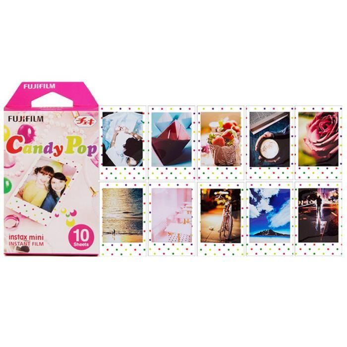 FUJIFILM-Film photo couleur Instax Mini, 3 pouces, 10 feuilles