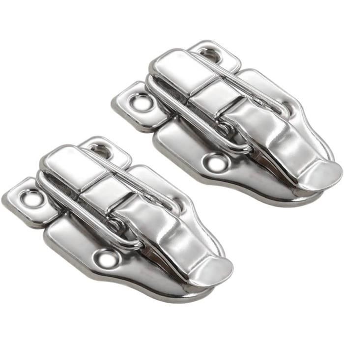 Loquet à Bascule 10 Pièces Avec Vis - Fermoir Pour Boîte, Valise Ou Coffret - Finition Or