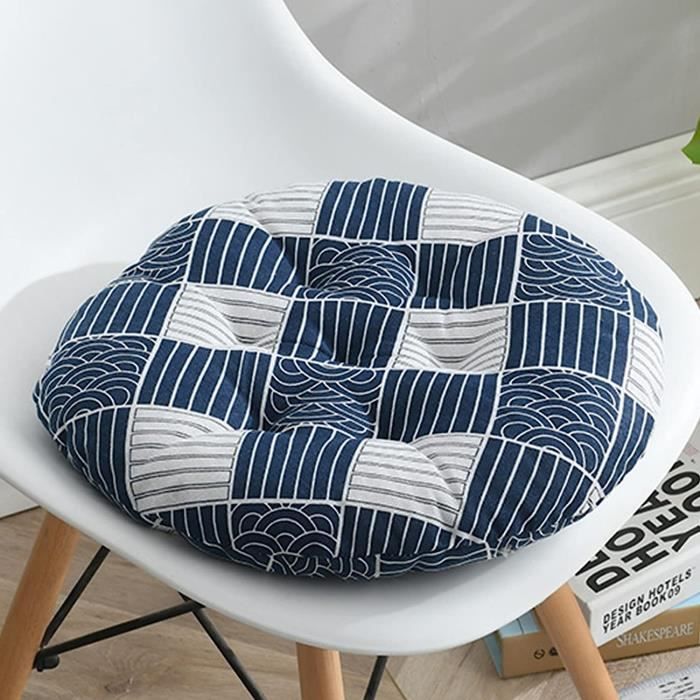 Coussin de chaise rond doux et épais de 10 cm/15 cm, 40/50/60 cm, pour
