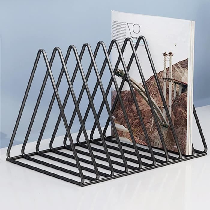 9 Slot Bookshelf Stockage Rack Bureau Randonnée En Fer Métal