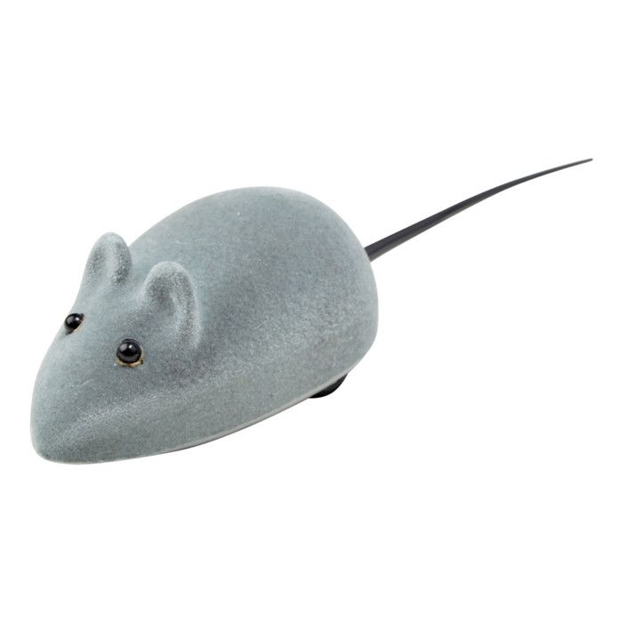 Jouet pour Chat Souris Mécanique 18cm Gris