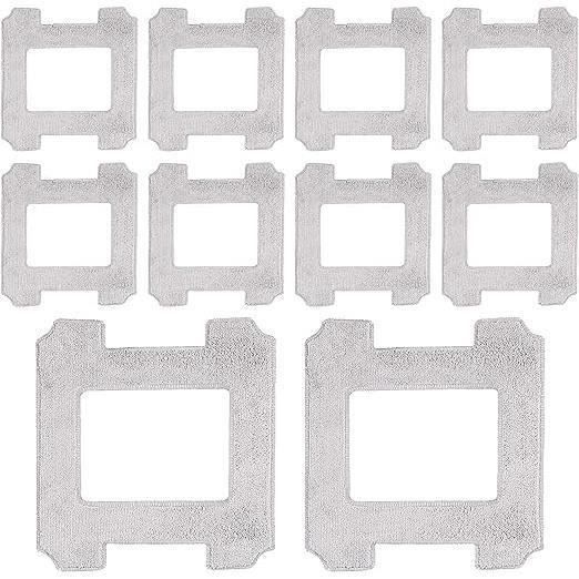 Lot De 10 Serpillères Lavables Pour Robot Lave-vitres Ecovacs Winbot W2S - Nettoyage Efficace Et Réutilisable