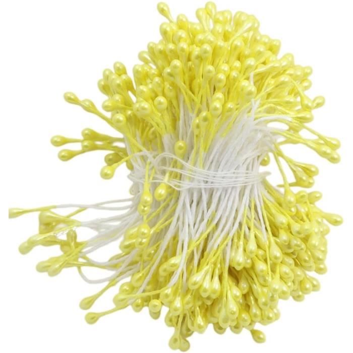 380 Chenilles Jaunes Pour Créations Manuelles – Avec Perles, Flexibles, Pour Artisanat Et Décoration