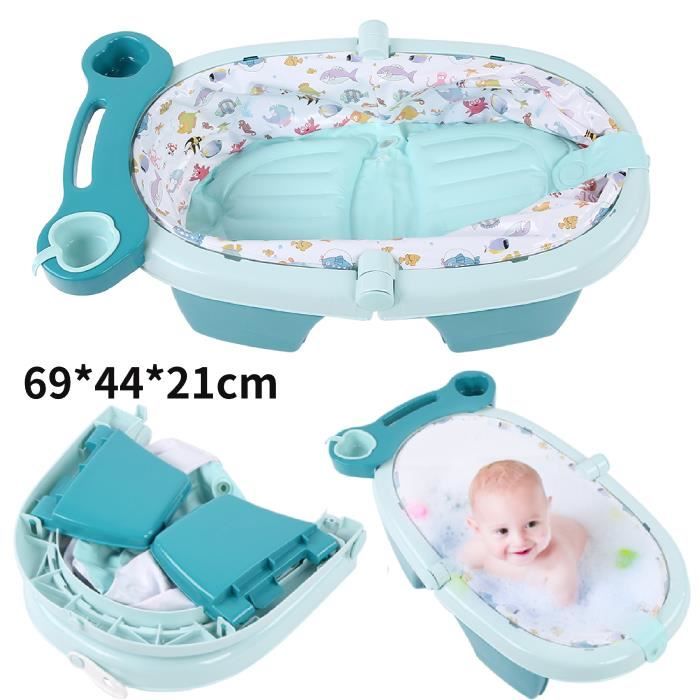 Gonflable Pliable Bebe Infantile Portable Baignoire Baignoire Baignoire Baignoire Bebe Douche Piscine Bleu Hb0 Haute Qualite Cdiscount Puericulture Eveil Bebe