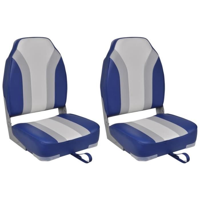 Chaises pliables de bateau - JIN - Haut dossier - Bleu - Pliant