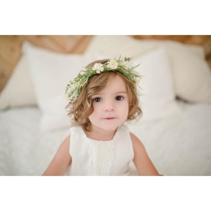Couronne Fleur Bandeau Bebe Fille Enfant En Bas Age Feuille Verte Feuille Couronne Florale Couronne Rose Cdiscount Au Quotidien