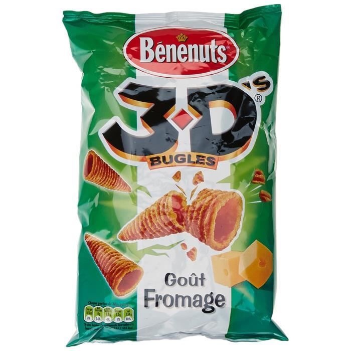 Benenuts Biscuits Aperitifs Bugles 3d S Gout Fromage 85 G Cdiscount Au Quotidien
