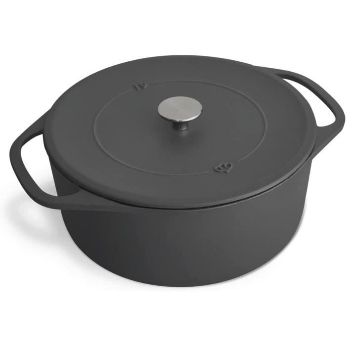 Cocotte En Fonte Tefal – Induction – Noir – Jamie Oliver – Neuve
