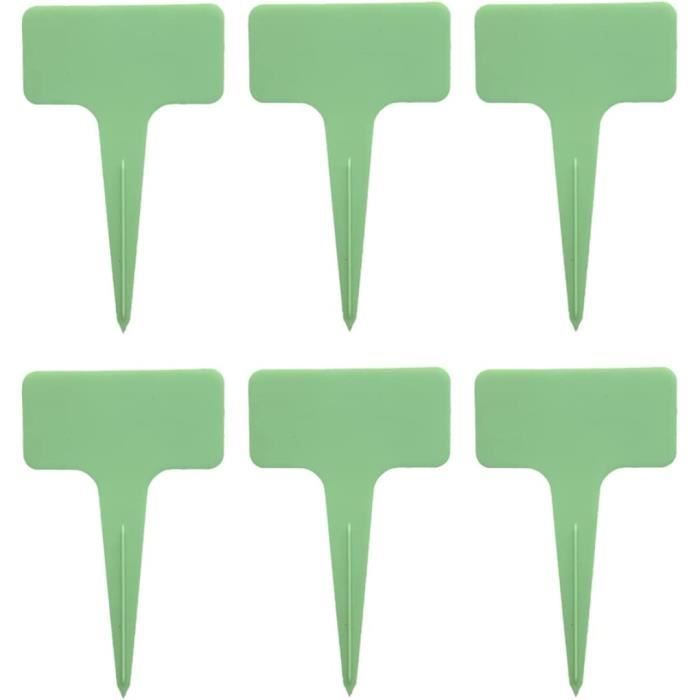 KINGLAKE 100 Étiquettes Plantes Type T - 6x10cm PVC Imperméable - Multicolores Pour Jardin Et Potager