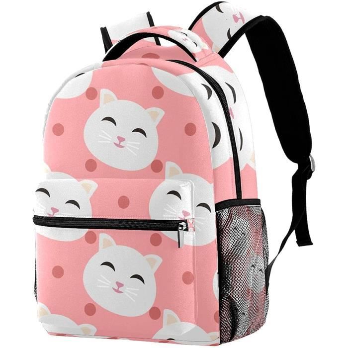Sac à Dos Pusheen Chat Rose - Grand Modèle 38x35x11 Cm - Similicuir - Pour École Ou Loisirs - Fabriqué En Espagne