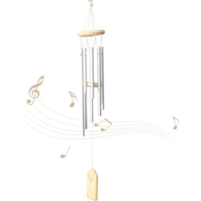 Carillon Éolien De Jardin En Métal – Moulin à Vent Lotus Bleu – Hauteur 90 Cm – Résistant Aux Intempéries