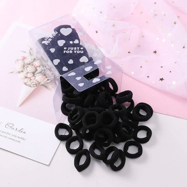 50pcs Non Dompte 3cm Bandes De Cheveux Elastiques Filles Chouchous Enfant Bebe Elastique Pour Queue De Cheval Serviette Wl Cdiscount Au Quotidien