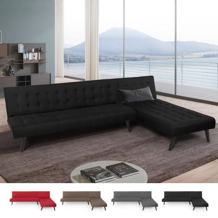 3 Position Moderne Canapé Lit Salle à Manger Chambre Tissu Cuir Click Clack en