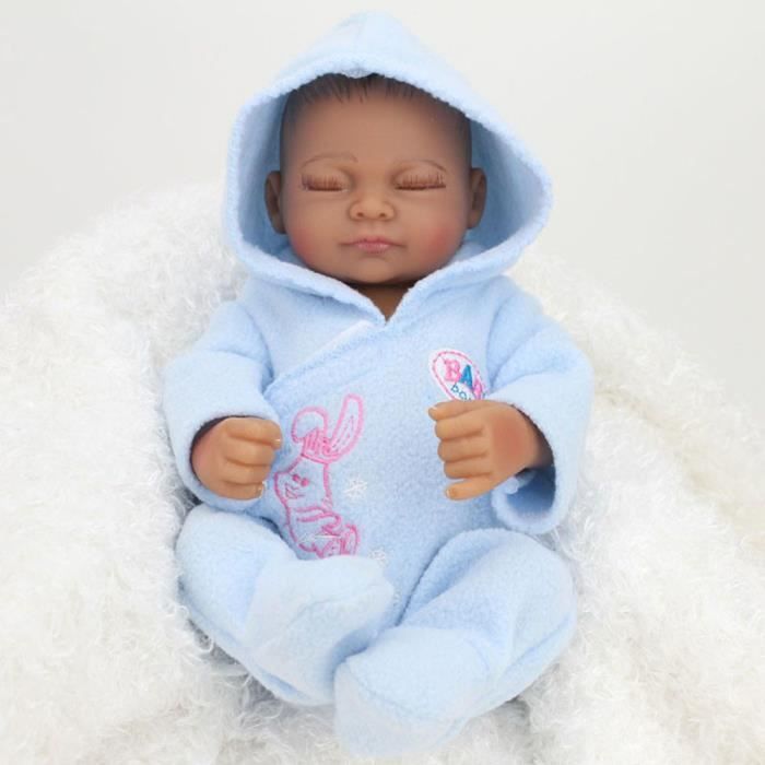 25 Cm 10 Pouces Silicone Reborn Bebe Poupees Noir Realiste Mini Vraie Poupees Realiste Afro Americaine Enfants Reborn Bebes Jouet Cdiscount Jeux Jouets