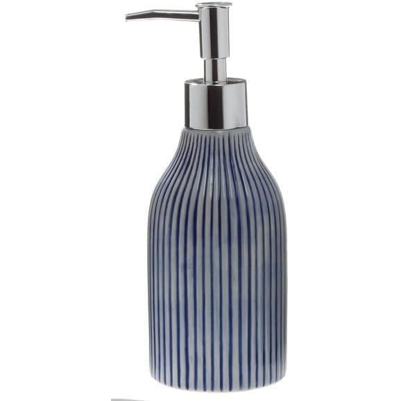 Distributeur de Savon Liquide Porcelaine 300ml Doux Ferme BlancBleu