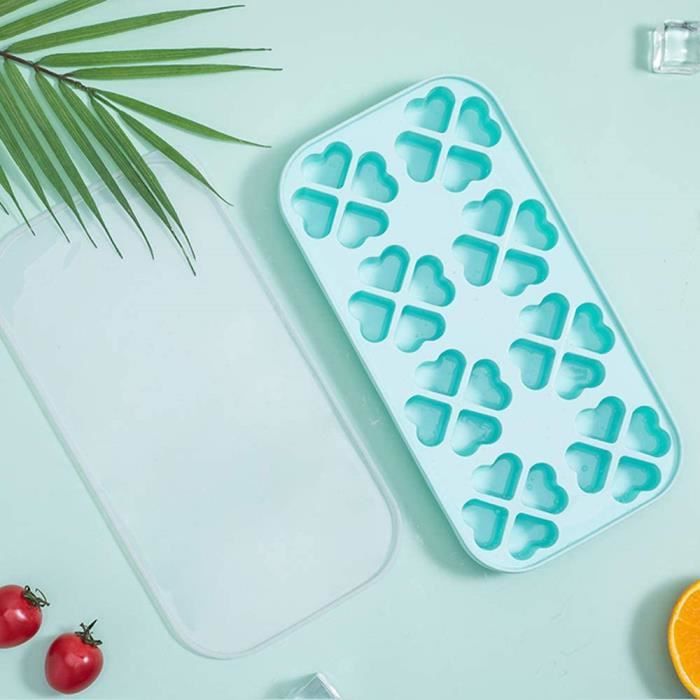 Bacs à Glaçons Chef Aid Lot De 2 - Blanc - 14 Glaçons Par Bac - Plastique Sans BPA