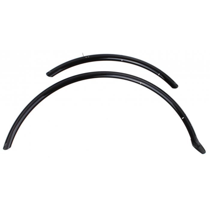 Garde-boue Vélo Noir Relaxdays - Avant Et Arrière - 24 à 28 Pouces - Protège-roues