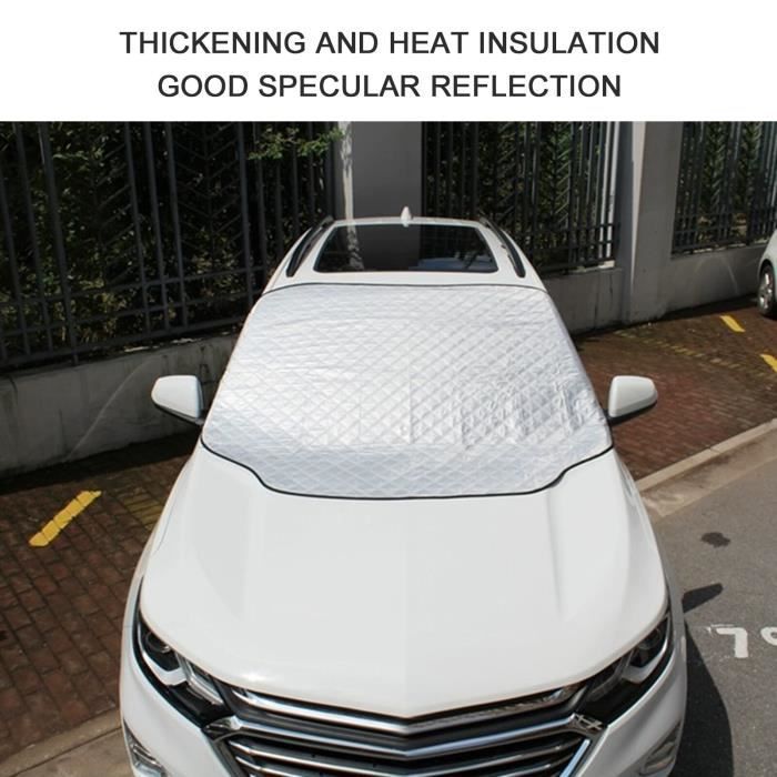 Couverture Pare-Brise Argentée Pliable VW T5 2003-2015 – Protection Anti-Gel, Anti-Glace, Pare-Soleil Été/Hiver Étanché