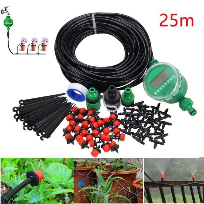 Kit D'irrigation Goutte à Goutte 230 Pieds - Système Automatique Avec Raccords Rapides Pour Jardin