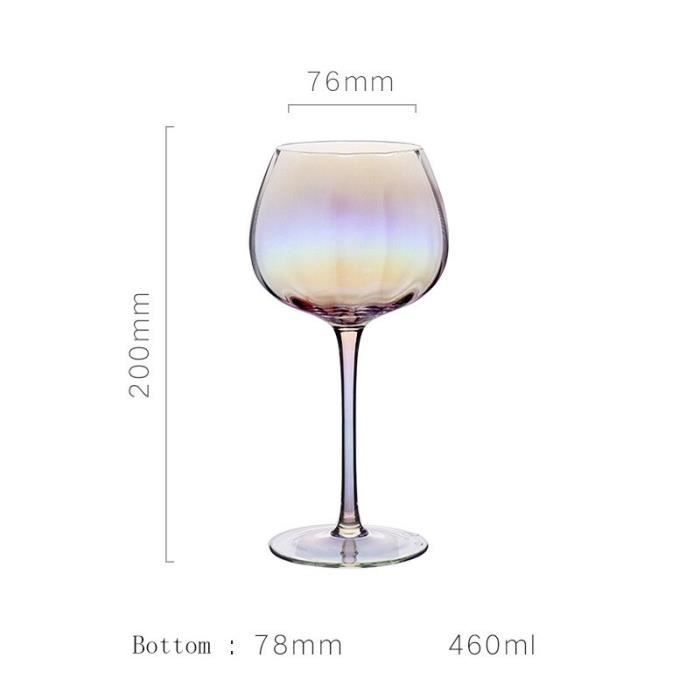 Final Touch Conundrum Verres à Vin Rouge Sans Pied - 473 Ml - Soufflés à La Main - Lot De 4 - Design Ergonomique Pour Une Dégustation Parfaite