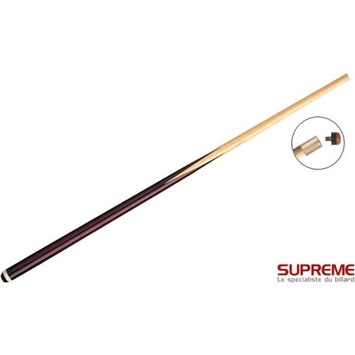 Queue De Billard Assemblage 120 Cm Pour Enfants Et Adultes - Embout 12 Mm - Bois Léger Et Robuste - Jeu Familial