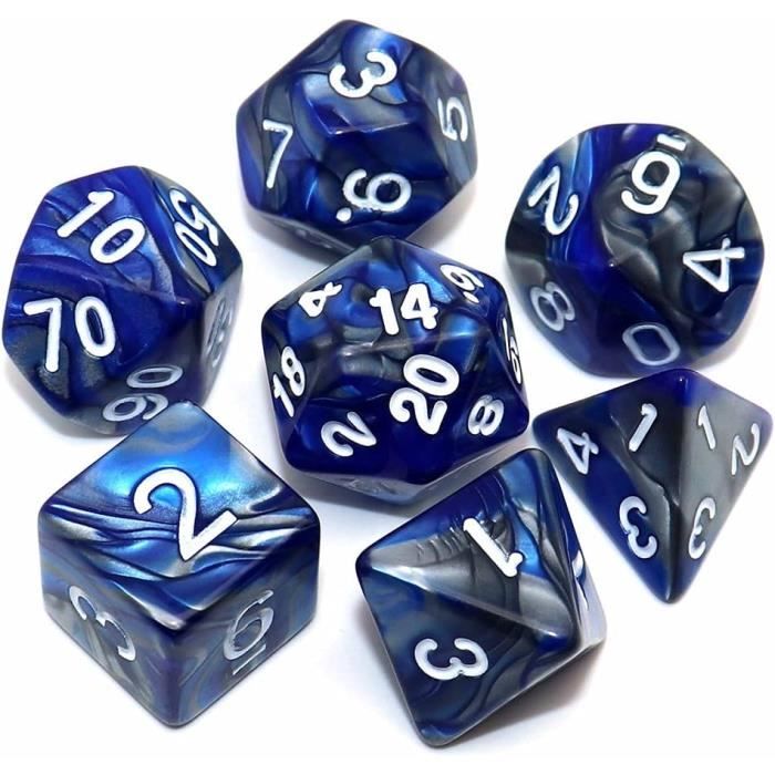 Jeu De Dés Polyèdres Double Couleur Pour Jeu De Rôle Donjons Et Dragons