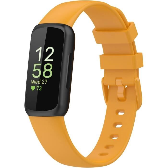 Lot De 4 étuis Clips Pour Fitbit Inspire 2 Et 3 – Silicone Souple – Noir, Blanc, Bordeaux, Bleu Marine