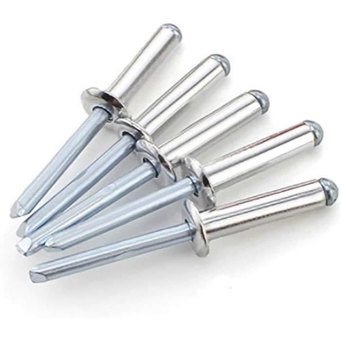 Rivets Aveugles Restagraf Ref 4054 - Aluminium & Tige Acier - 4,8 Mm - Lot De 73 Pièces - 5