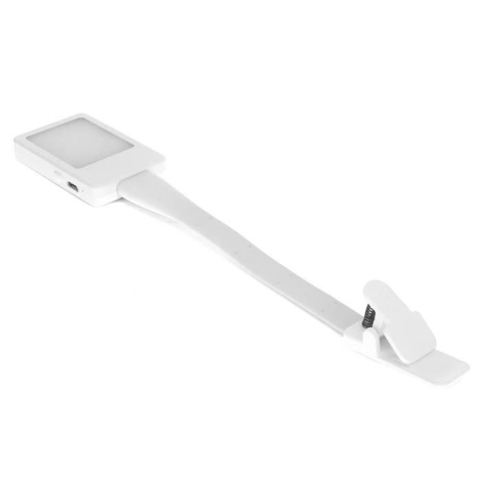 Lampe De Lecture LED à Panneau Plat - Rechargeable, 3 Couleurs, Minuterie, Idéale Pour Lit, Bureau, Voyage
