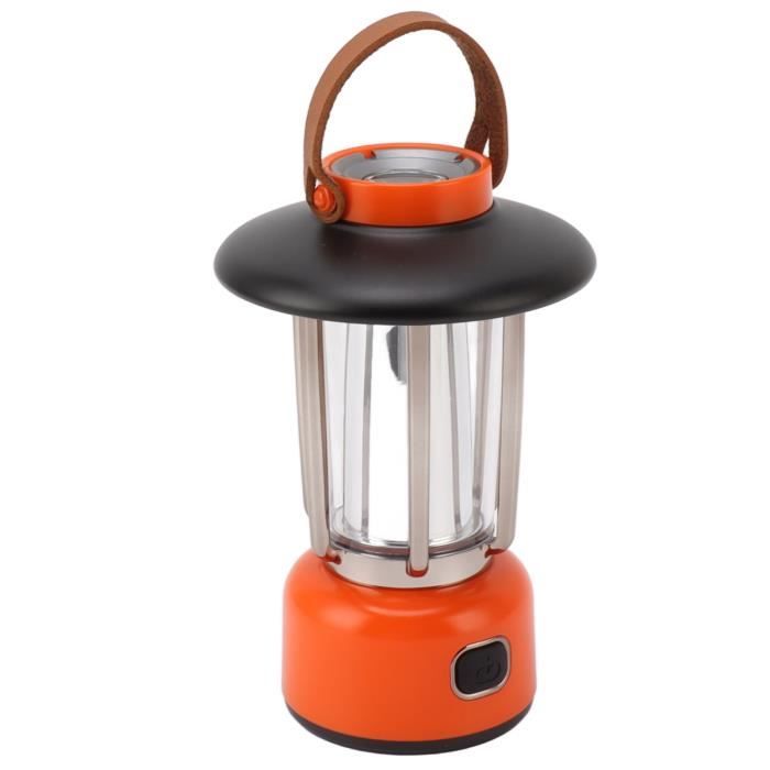 lanterne de camping (orange) cartouche de gaz de camping polyvalent pratique lampe de tente piscine exterieur