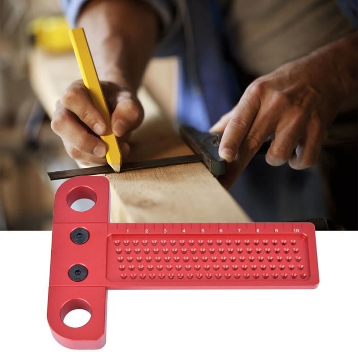 Qiilu Scriber en bois Outil de marquage de menuisier de jauge de trou