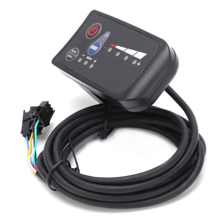 EBTOOLS Affichage LED étanche Pour Vélo électrique - Écran LCD Avec Contrôle 5 Fils - Panneau De Commande Vélo Et Scooter