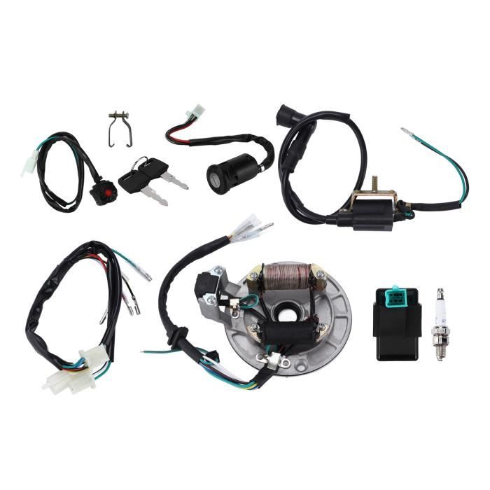 Dioche Wire Harness, Reliable Kill Switch Magneto Stator CDI Box for 50cc ‑140cc Kick Start Dirt Pit Bike auto bobine