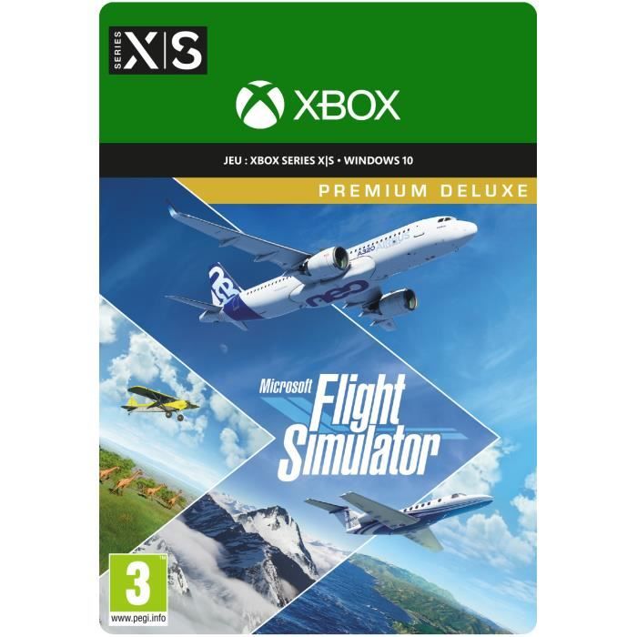 Flight Simulator Premium Deluxe Edition - Jeu Xbox Series X|S et PC à télécharger - Windows 10