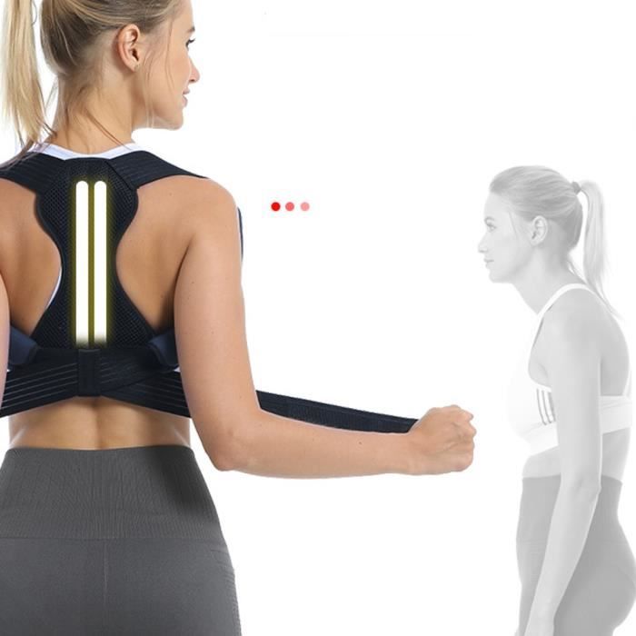 Étireur Dorsal Réglable - Correcteur De Posture 37x21.5 Cm - Pour Dos, Colonne Vertébrale, Yoga, Pilates - Maison, Bureau, Voiture