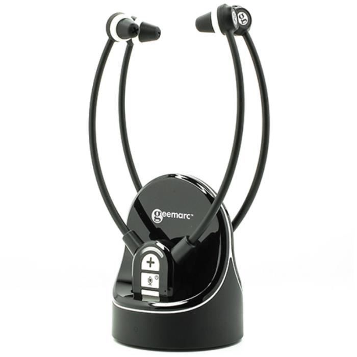 Casque TV - Geemarc - CL7370-2 - Stéréo - Sans fil - Réglage volume jusquà 125dB
