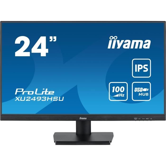 Écran PC IIYAMA ProLite XU2493HSU B6 24 FHD Dalle IPS 100Hz 1ms HDMIDP Haut parleurs - vue 1