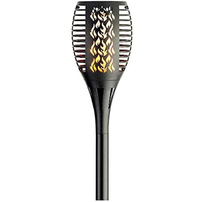 Meilleurs prix pour Lampe Torche à LED Solaire - KAEMINGK - Effet Flamme - Diamètre 12 cm - Hauteur 62 cm - Éclairage d'Ambiance