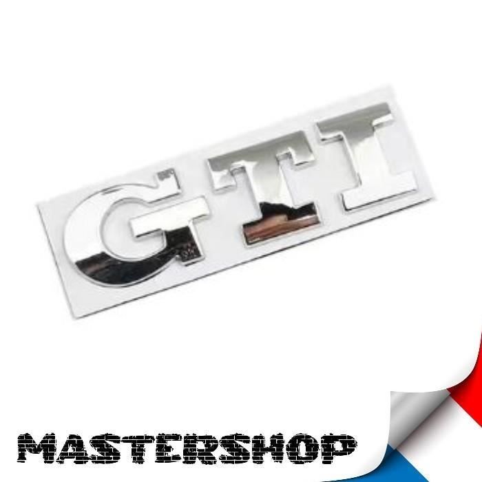 Golf, Polo GTI Emblème lettrage logo arrière chrome