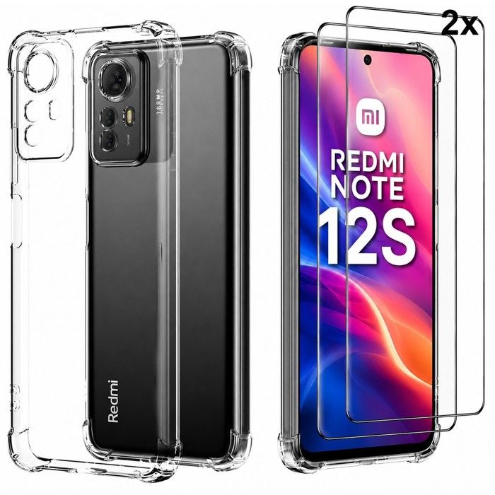 Coque Magnétique + Vetro Temprato Per Xiaomi Redmi Note 11/11S/12 Pro 4G - Protezione Antiurto In TPU E PC