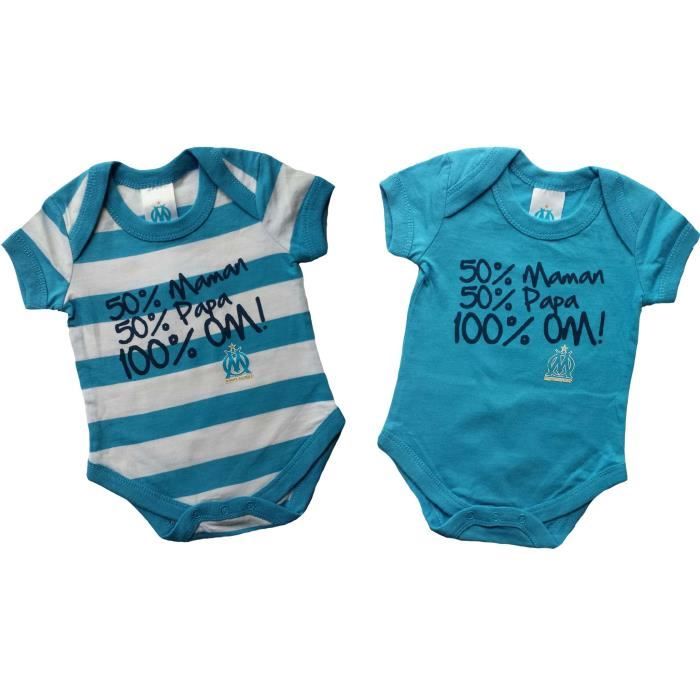 Body Om Bebe Garcon X 2 Collection Officielle Olympique De Marseille Bleu Cdiscount Pret A Porter